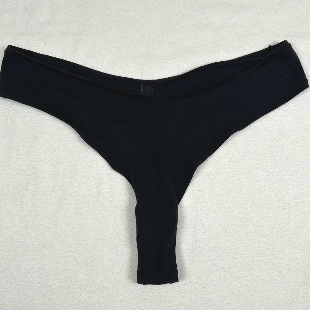SKIMS Fits Everybody Thong DTH-0271 Boot Black Panty Underwear 3X NWT Womens
